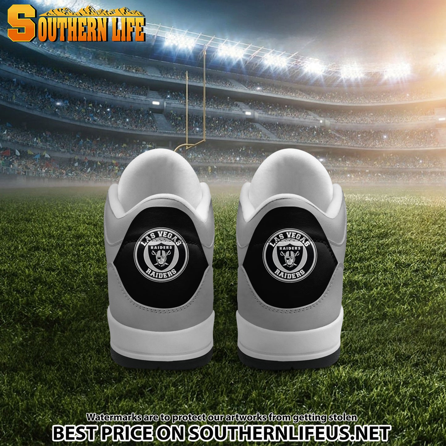 Las Vegas Raiders JD3 New Sport Football Sneakers AZBTAJ3000287