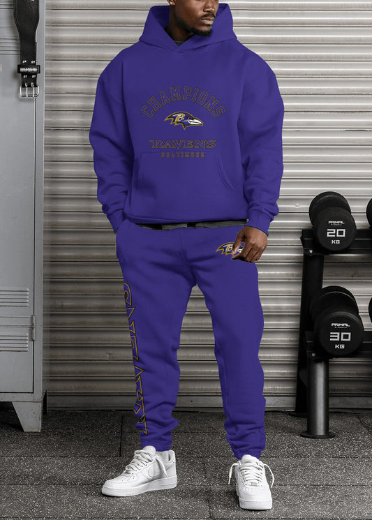 Baltimore Ravens Combo Pullover Hoodie And Sweatpants AZBTPHSP000130