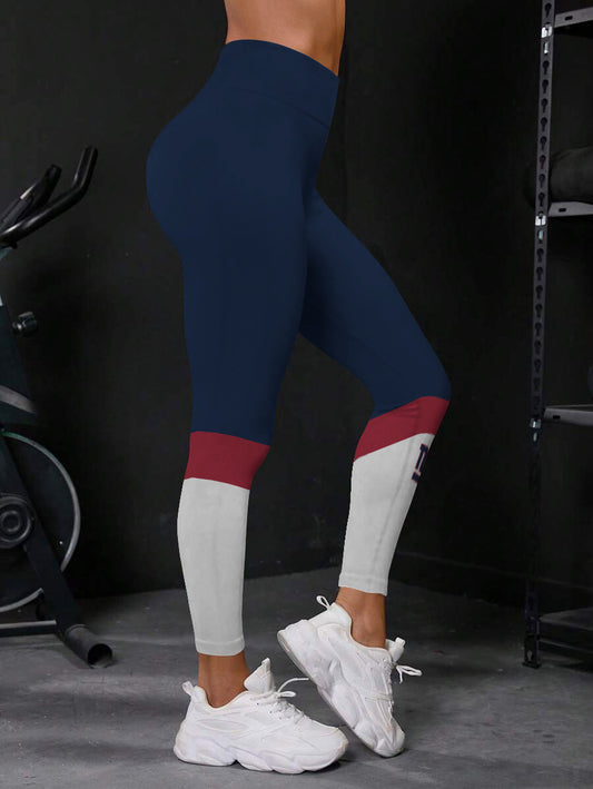 New York Giants High Waist Push Up Printed Leggings