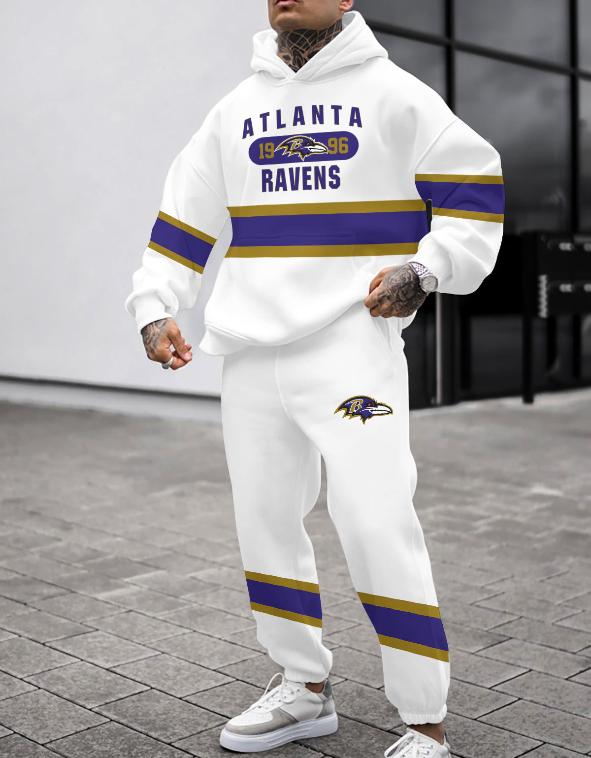 Baltimore Ravens Combo Pullover Hoodie And Sweatpants AZBTPHSP000364