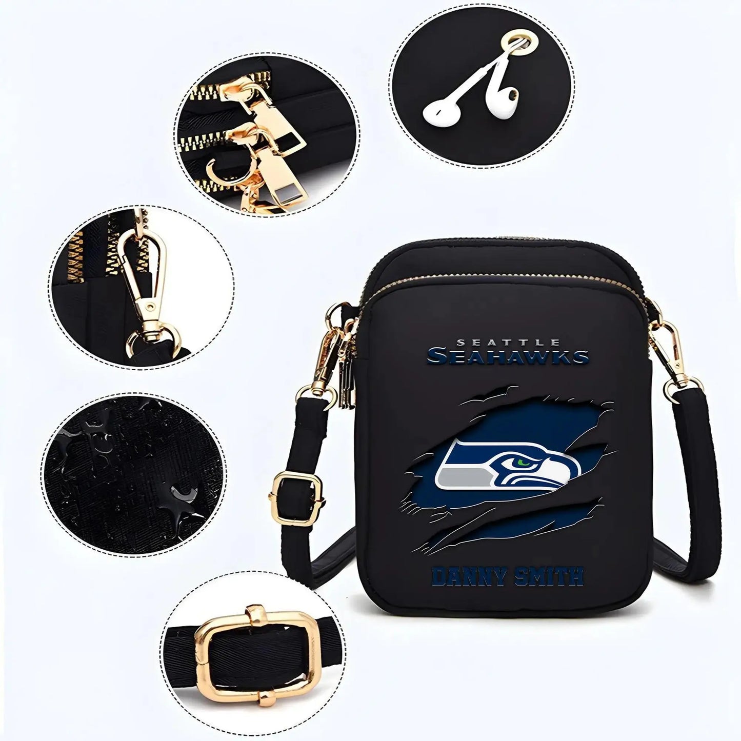 Seattle Seahawks Mini Crossbody Bag for Women New Trending 2025 AZBT2DMCB000097