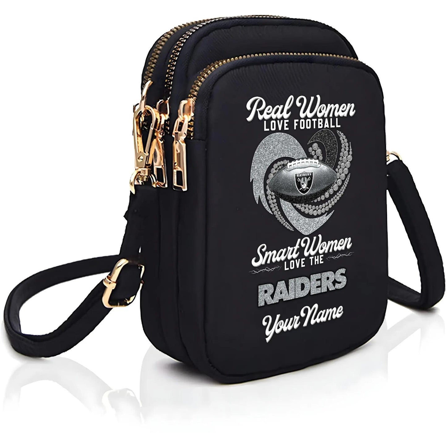 Las Vegas Raiders Mini Crossbody Bag for Women New Trending 2025 AZBT2DMCB000056
