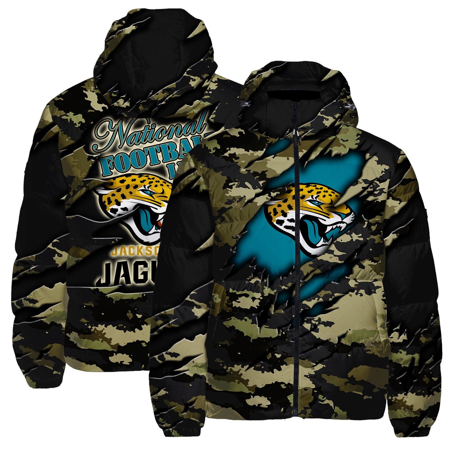 Jacksonville Jaguars CozyCloud Down Jacket AZBTDWJ000401