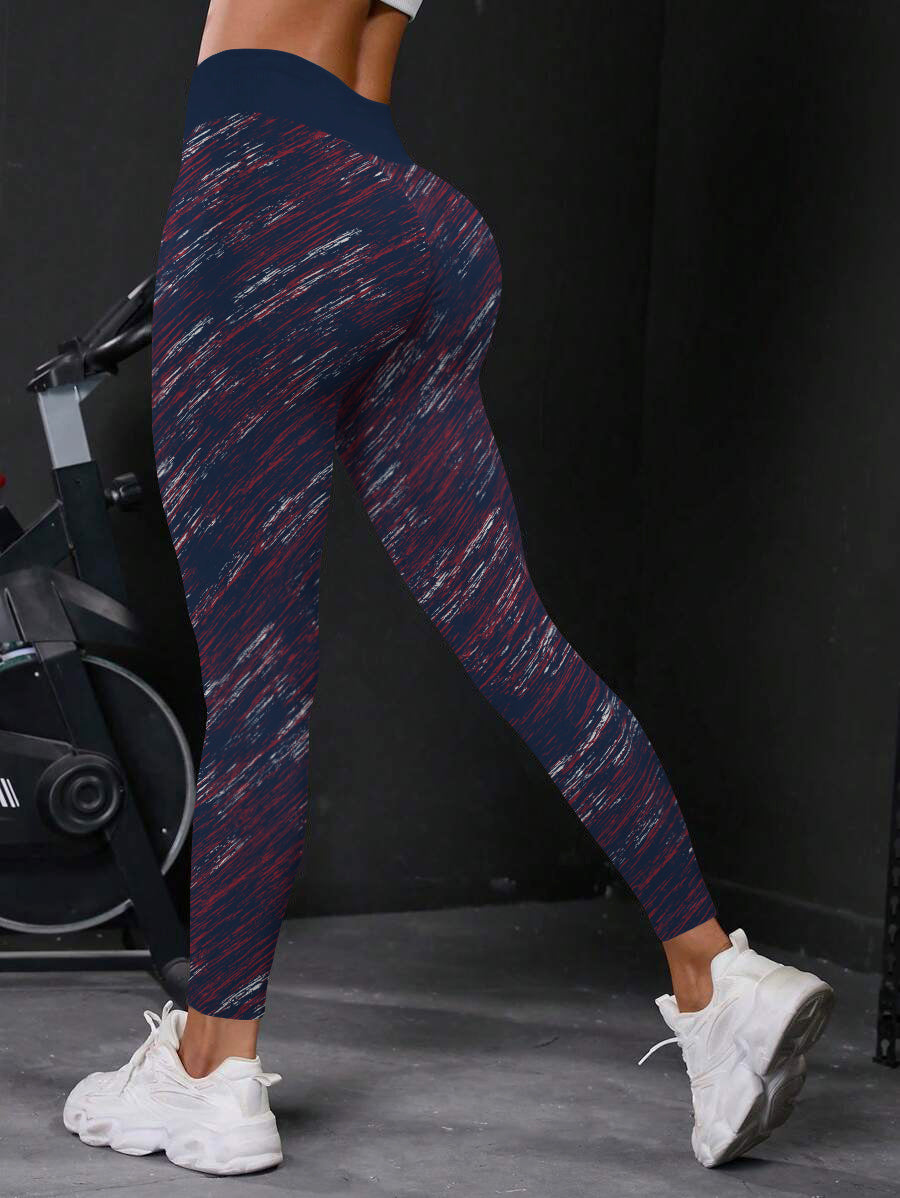 New York Giants High Waist Push Up Printed Leggings (1)