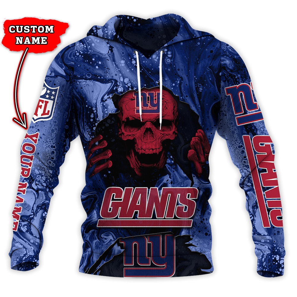 New York Giants Personalized Hoodie and Joggers AZCHD998