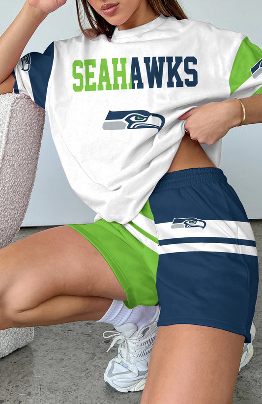 Seattle Seahawks  Limited Edition Top And Shorts Two-Piece Suits