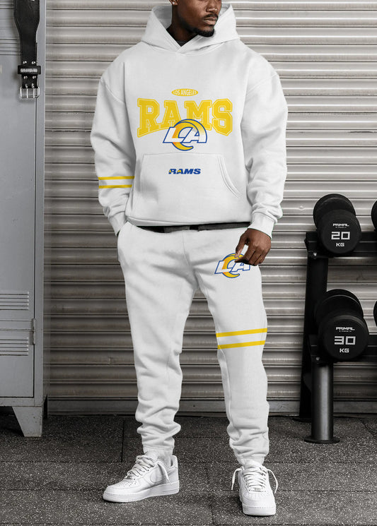 Los Angeles Rams Combo Pullover Hoodie And Sweatpants AZBTPHSP000271