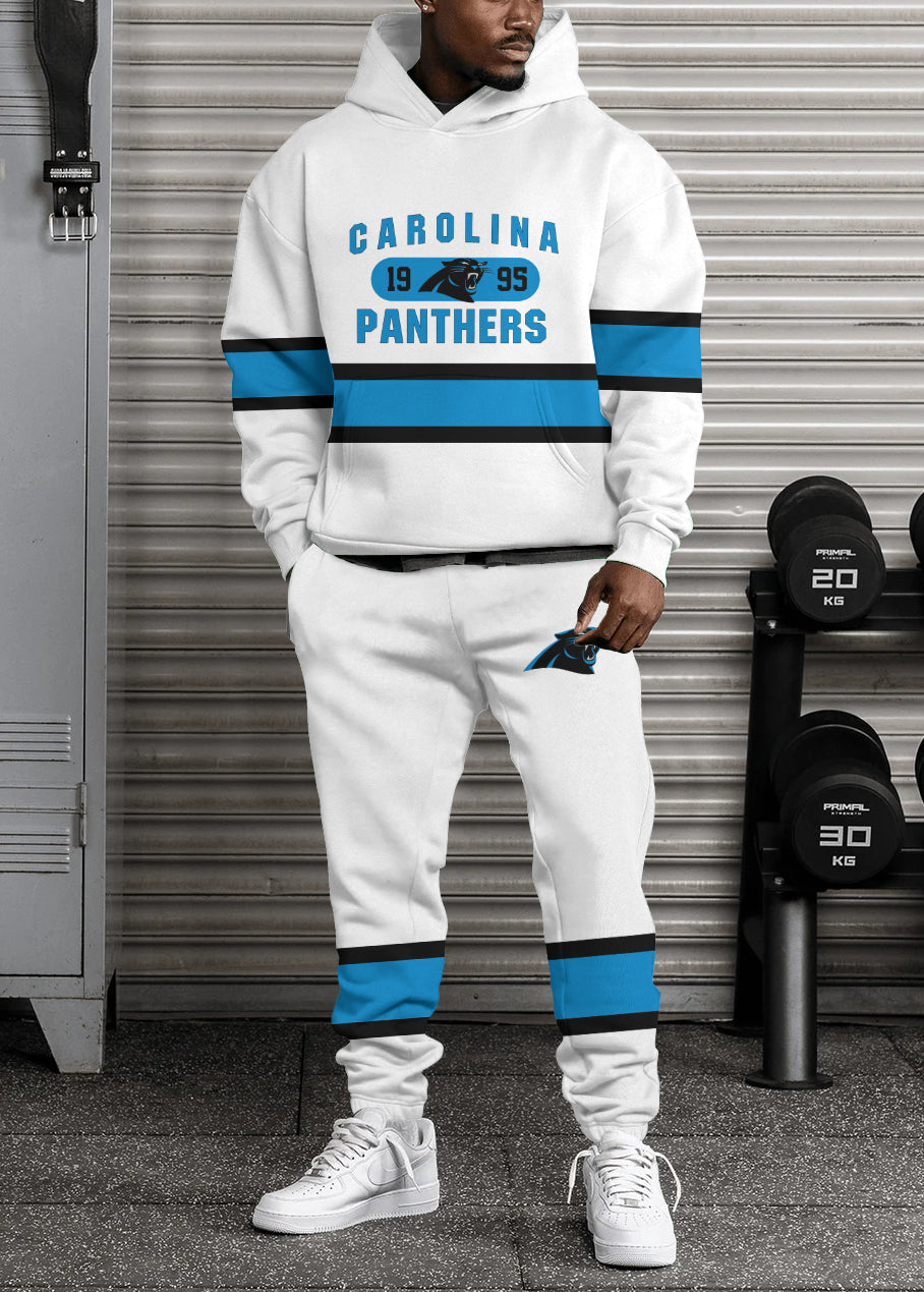Carolina Panthers Combo Pullover Hoodie And Sweatpants AZBTPHSP000405