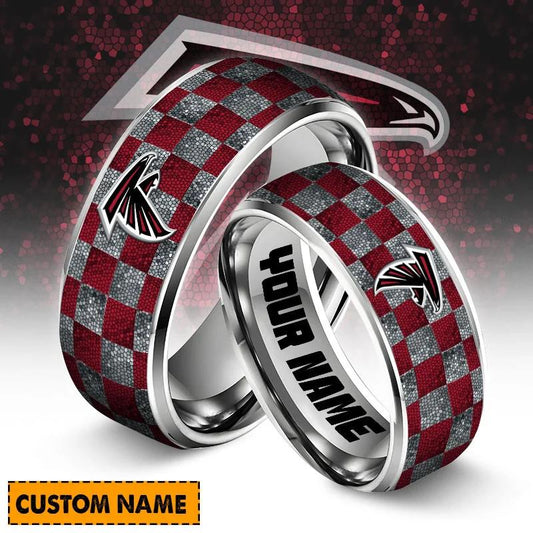 Atlanta Falcons Special Stainless Ring Custom Name AZBTSR000011
