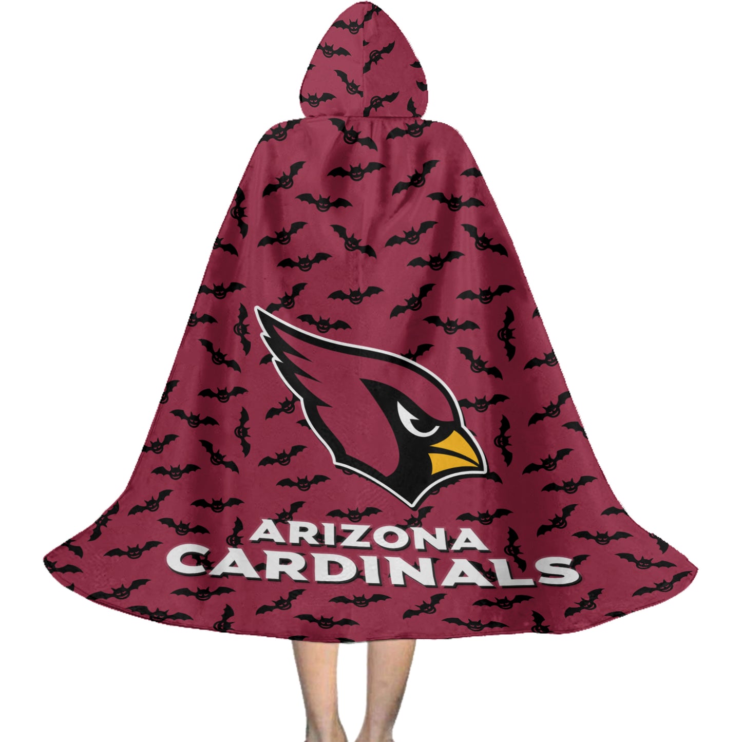 Arizona Cardinals Halloween Bats Limited Edition All-Over Print Halloween Cloak