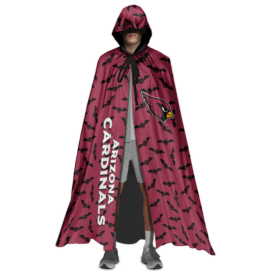 Arizona Cardinals Halloween Bats Limited Edition All-Over Print Halloween Cloak