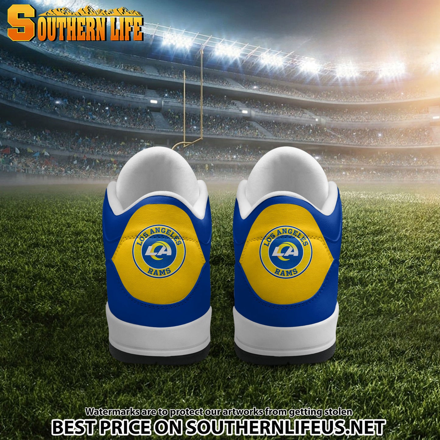 Los Angeles Rams JD3 New Sport Football Sneakers AZBTAJ3000290