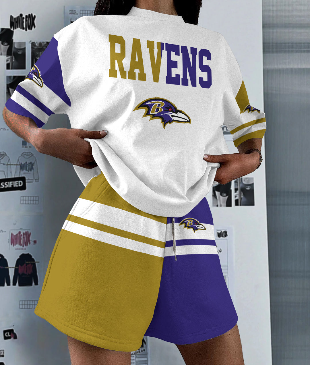 Baltimore Ravens  Limited Edition Top And Shorts Two-Piece Suits