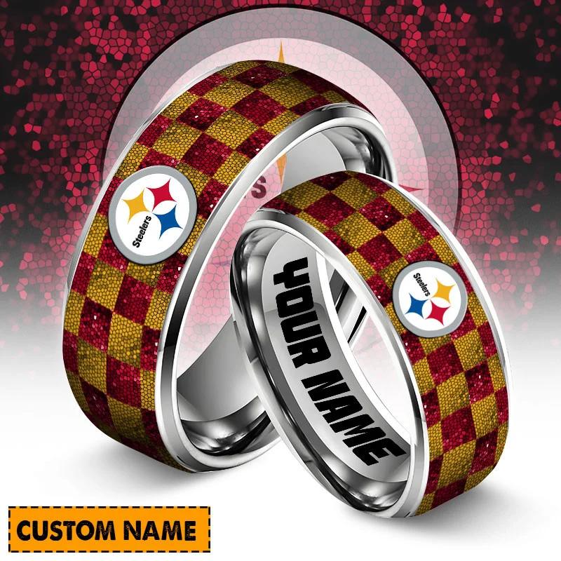 Pittsburgh Steelers Special Stainless Ring Custom Name AZBTSR000017