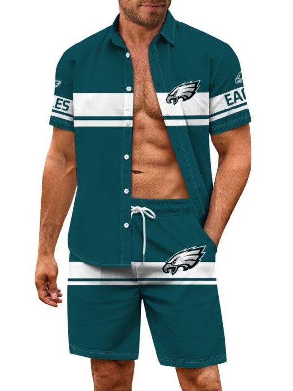 Philadelphia Eagles Combo Hawaiian Shirt and Shorts AZBTHWSS000119