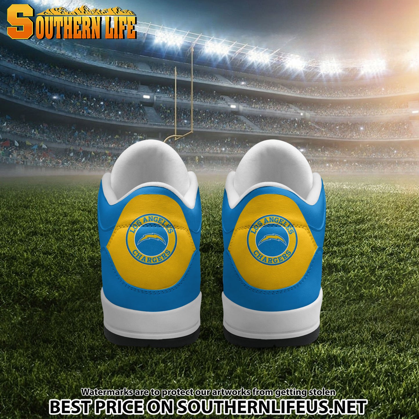 Los Angeles Chargers JD3 New Sport Football Sneakers AZBTAJ3000292