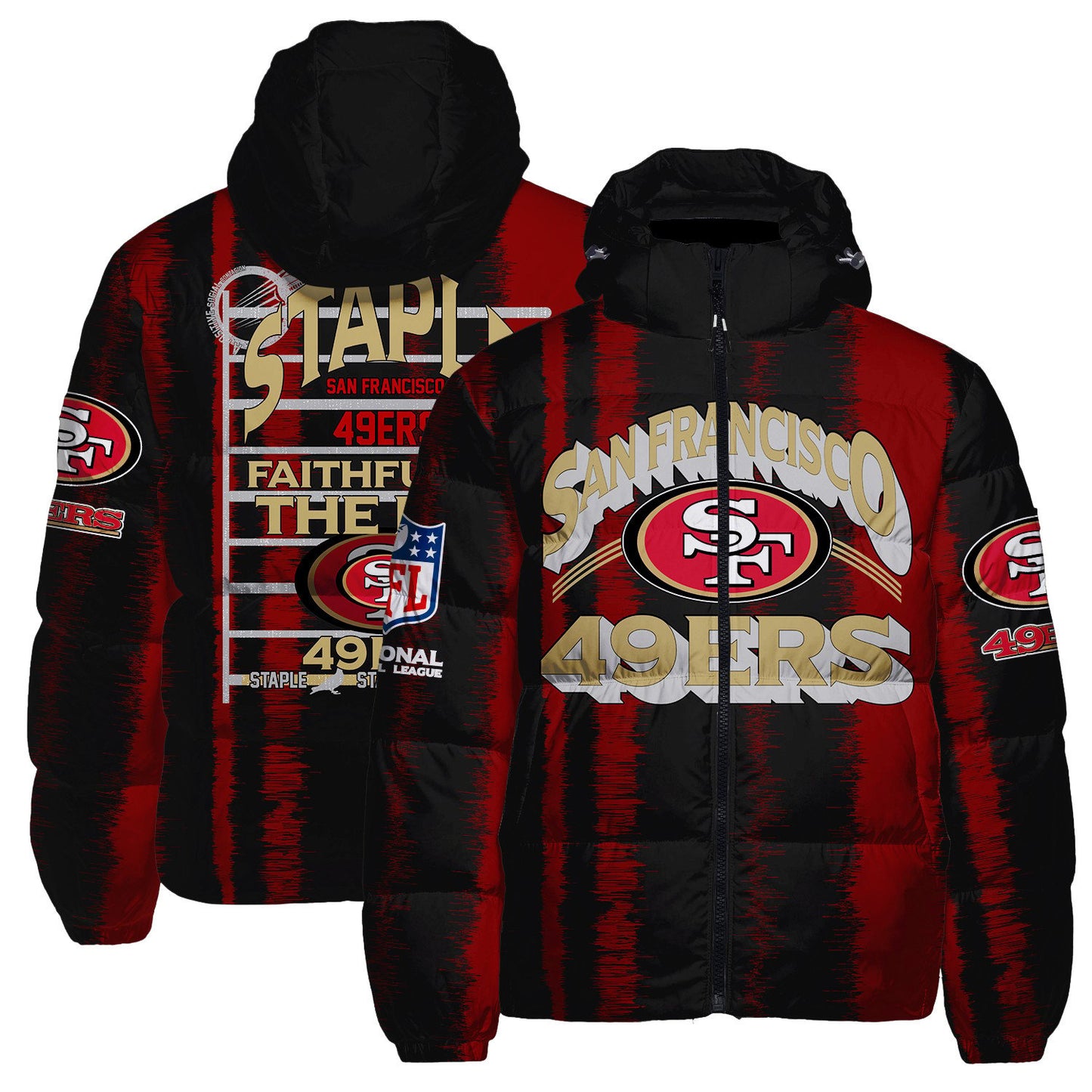San Francisco 49ers CozyCloud Down Jacket AZBTDWJ000346