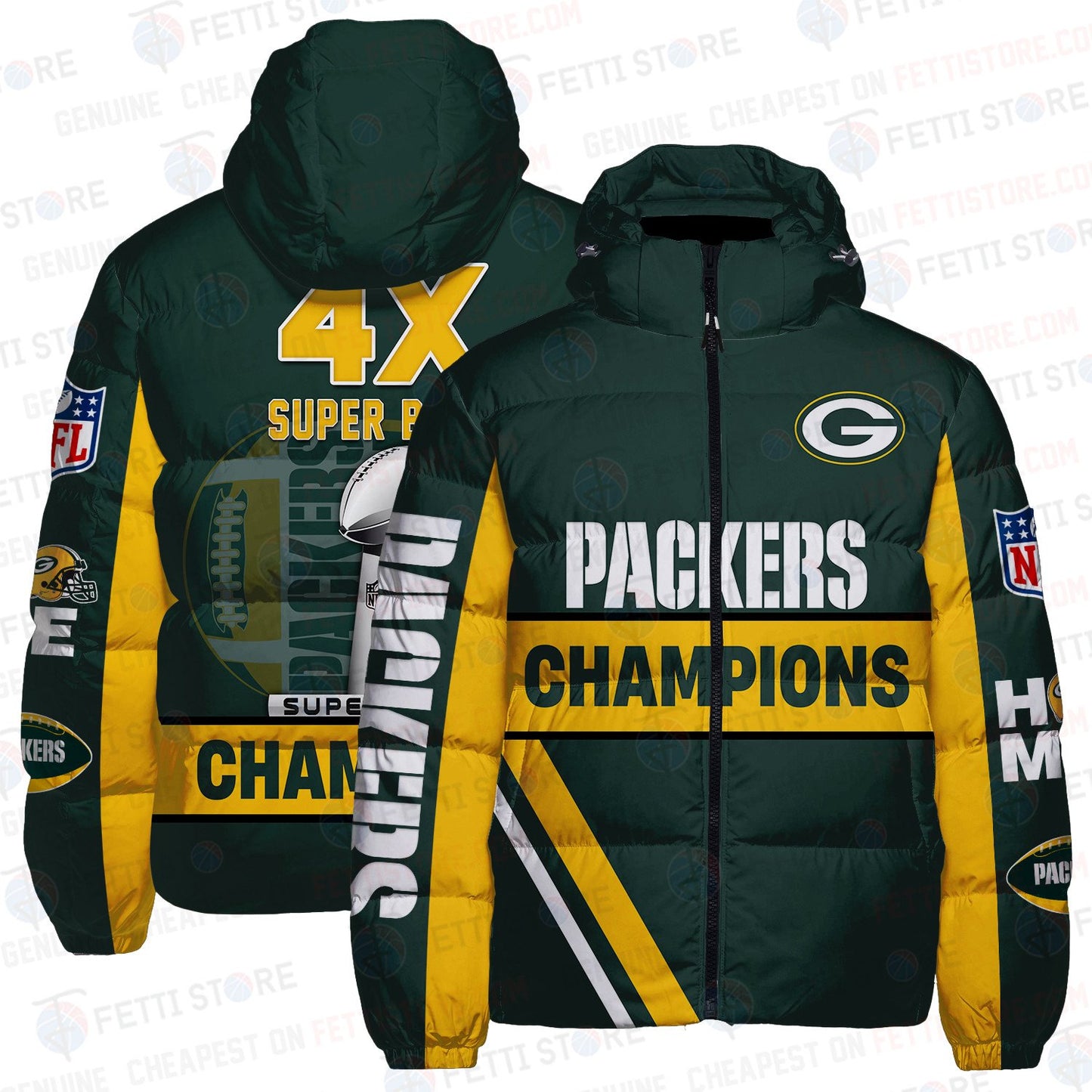 Green Bay Packers  CozyCloud Down Jacket AZBTDWJ000155