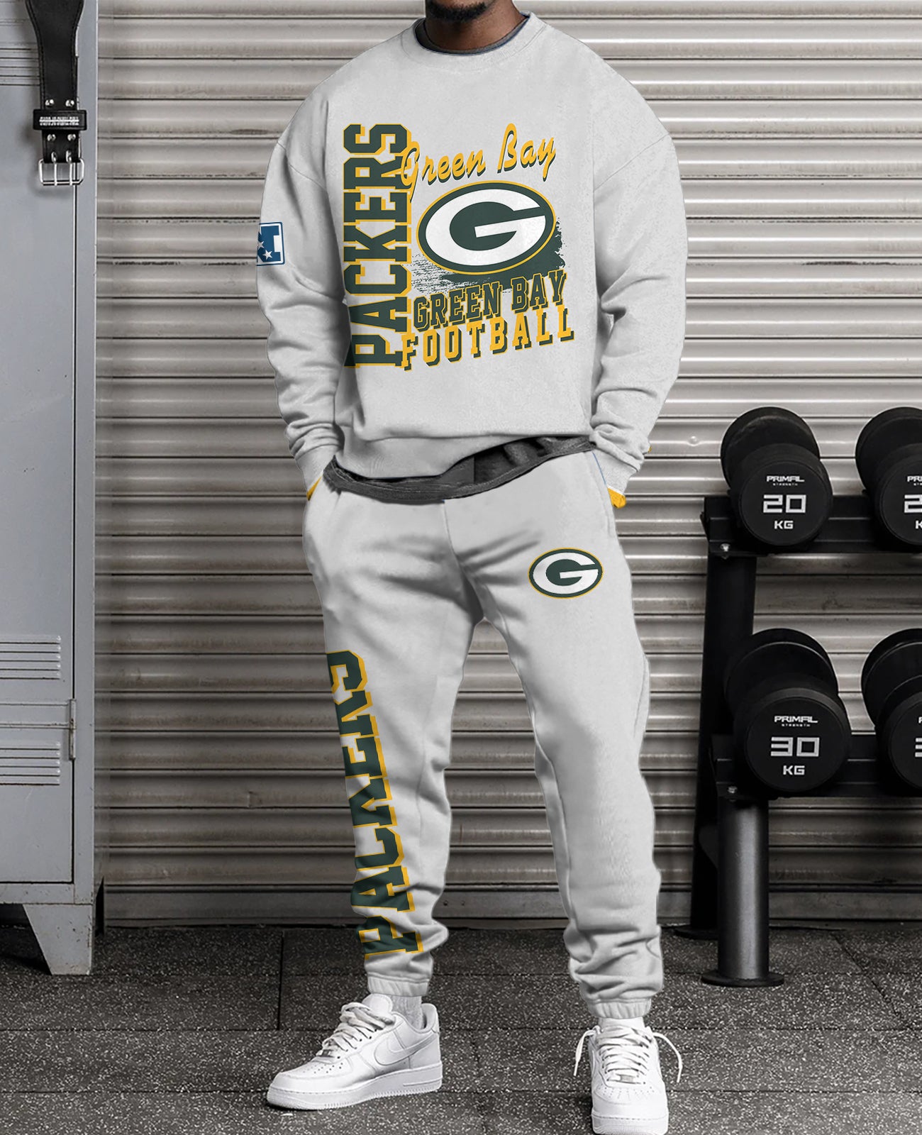 Green Bay Packers Combo 3D Sweatsuit and Sweatpants Unisex CBSP83