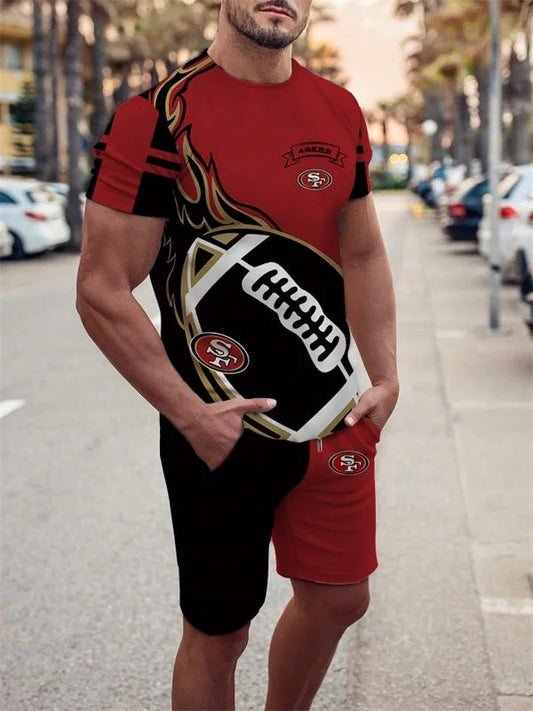 San Francisco 49ers T-shirt and Shorts AZTS142
