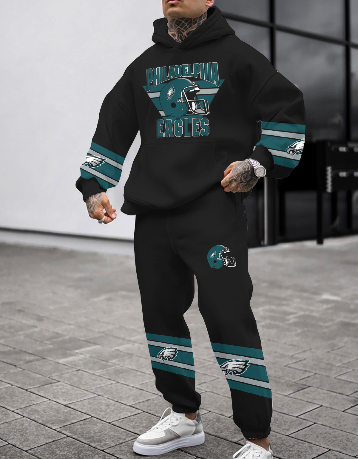 Philadelphia Eagles Combo Pullover Hoodie And Sweatpants AZBTPHSP000311