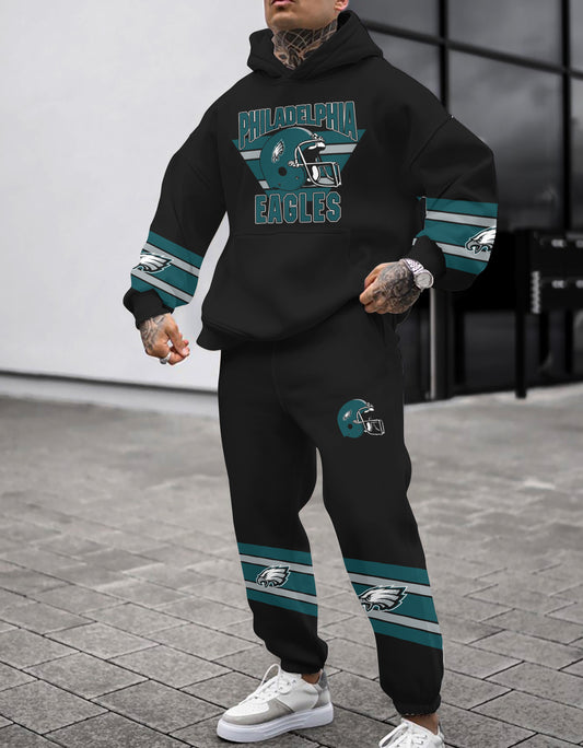 Philadelphia Eagles Combo Pullover Hoodie And Sweatpants AZBTPHSP000311