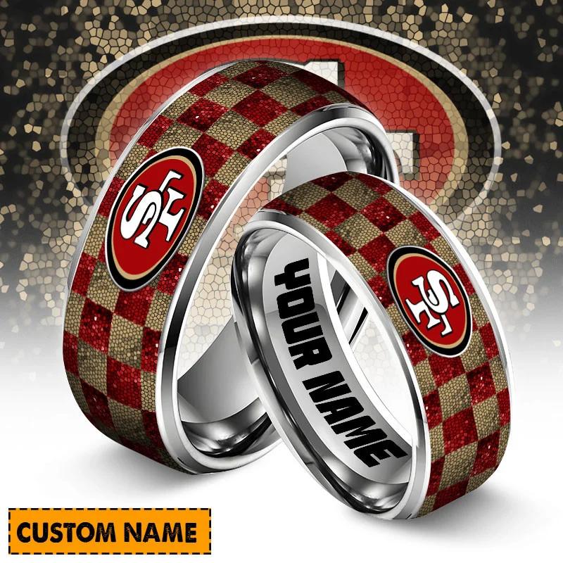 San Francisco 49ers Special Stainless Ring Custom Name AZBTSR000016