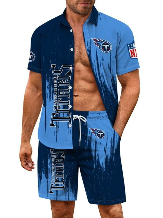 Tennessee Titans Combo Hawaiian Shirt and Shorts AZBTHWSS000172