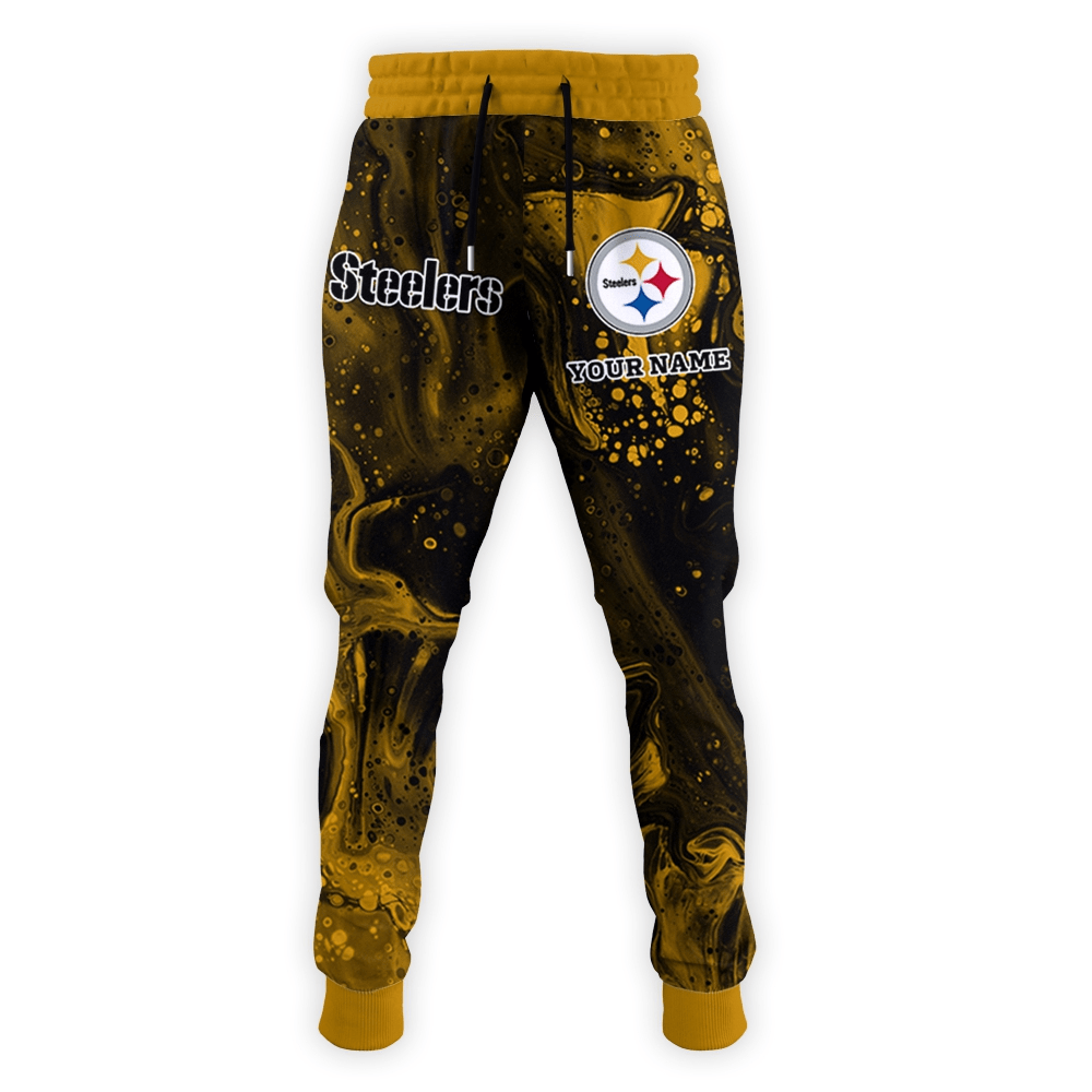 Pittsburgh Steelers Personalized Hoodie and Joggers AZCHD1001