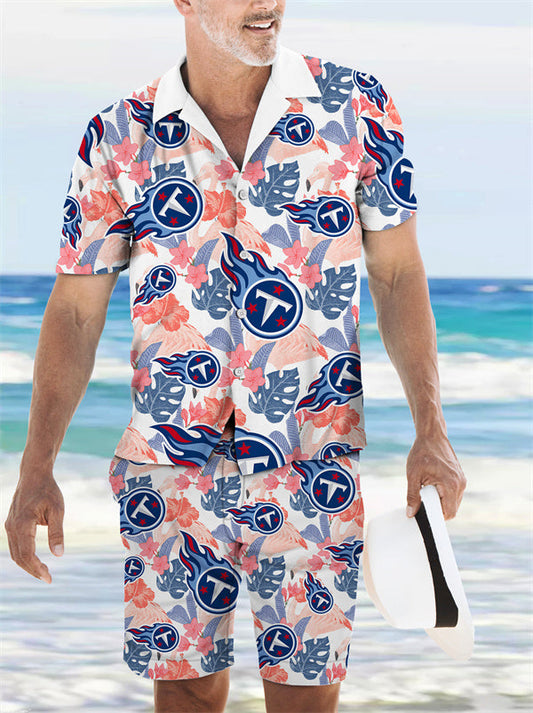 Tennessee Titans Combo Hawaiian Shirt and Shorts AZBTHWSS000171