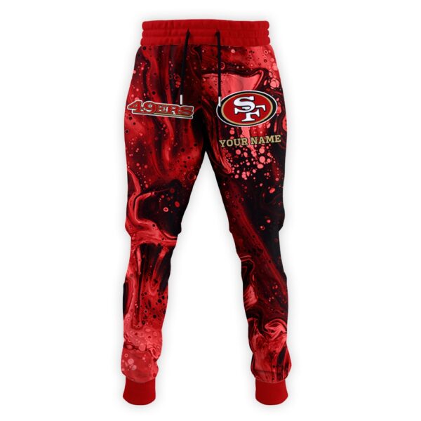 San Francisco 49ers Personalized Hoodie and Joggers AZCHD1002