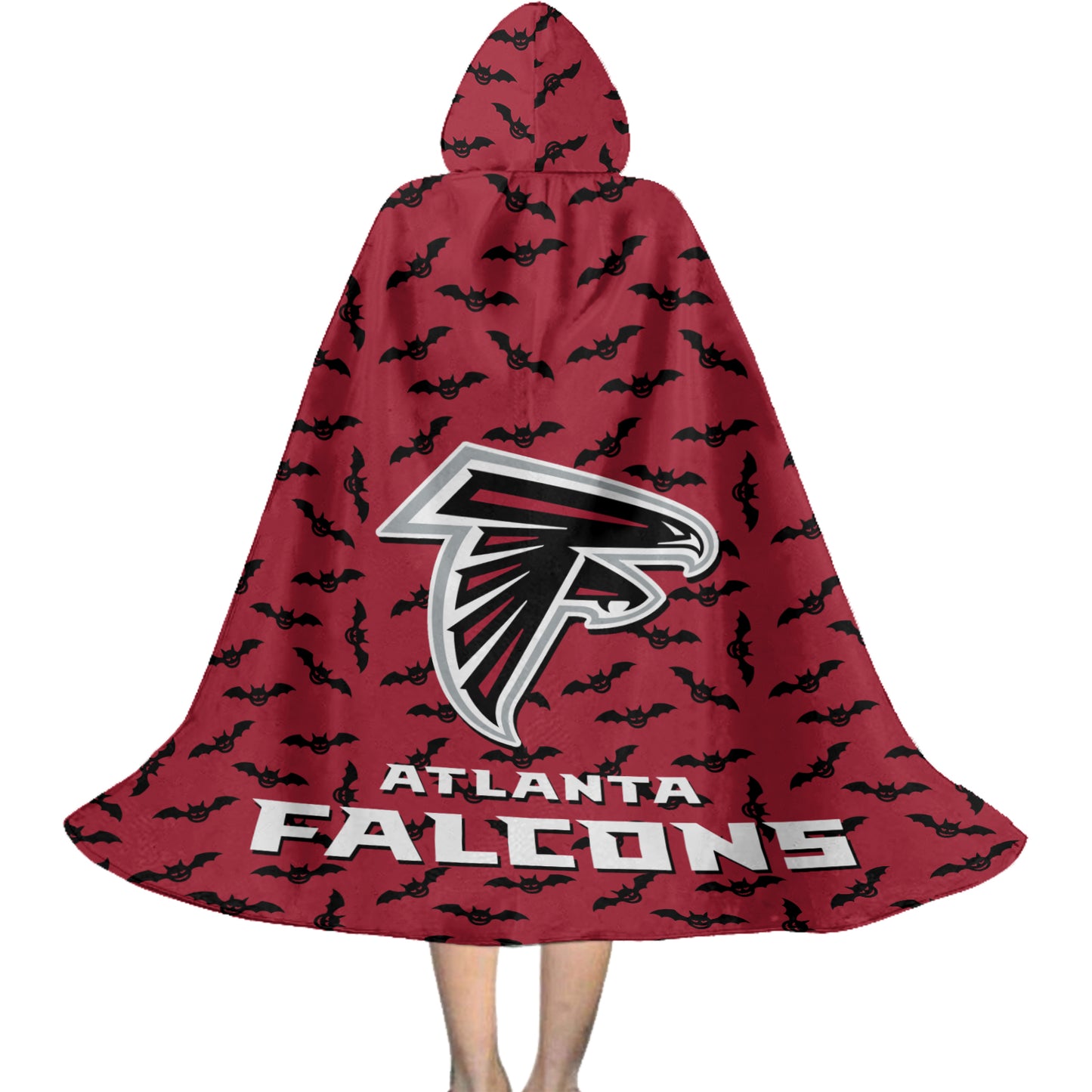 Atlanta Falcons Halloween Bats Limited Edition All-Over Print Halloween Cloak