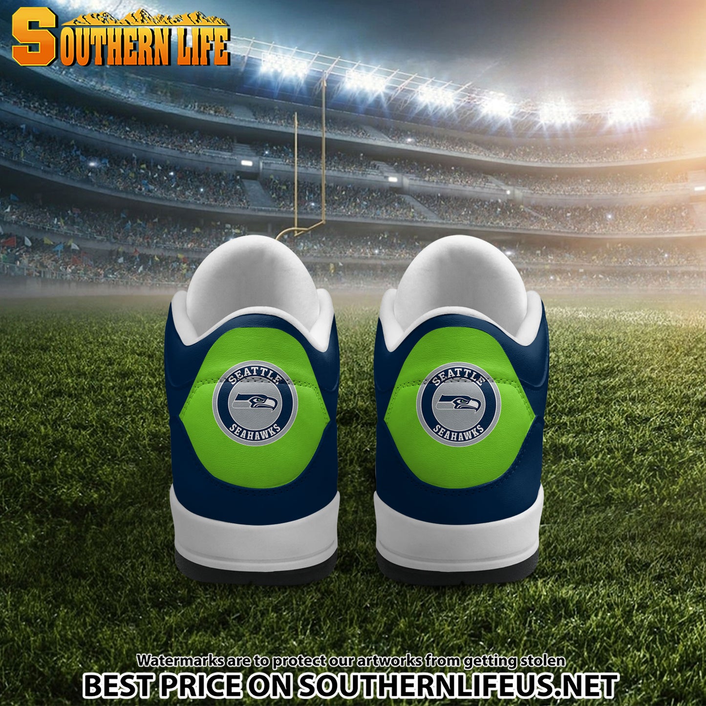 Seattle Seahawks JD3 New Sport Football Sneakers AZBTAJ3000293