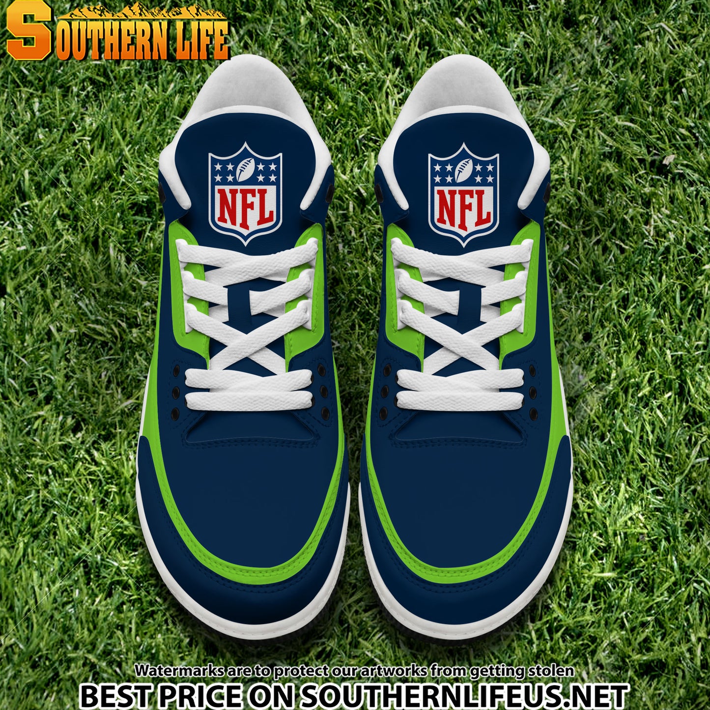 Seattle Seahawks JD3 New Sport Football Sneakers AZBTAJ3000293