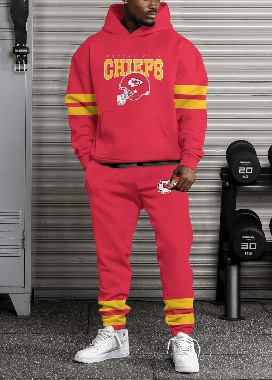Kansas City Chiefs Combo Pullover Hoodie And Sweatpants AZBTPHSP000372
