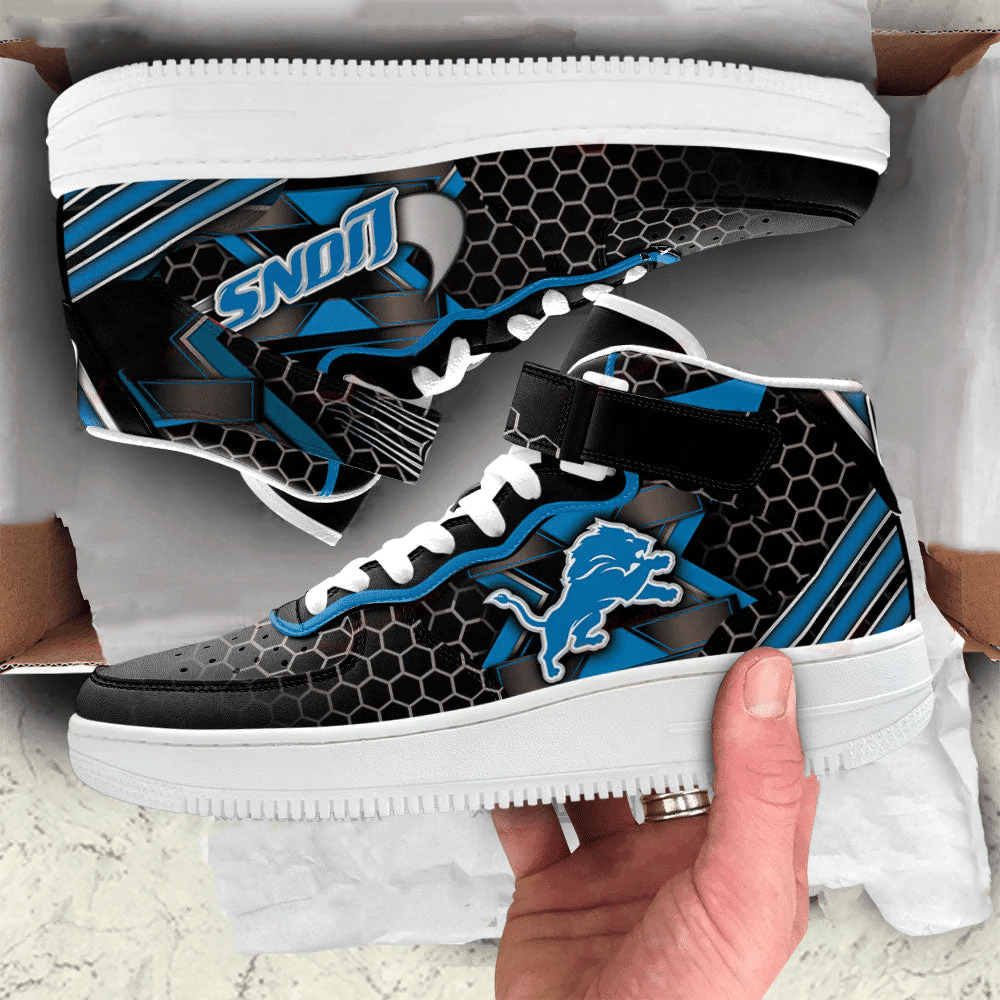 Detroit Lions High AF1 Sneakers BG29
