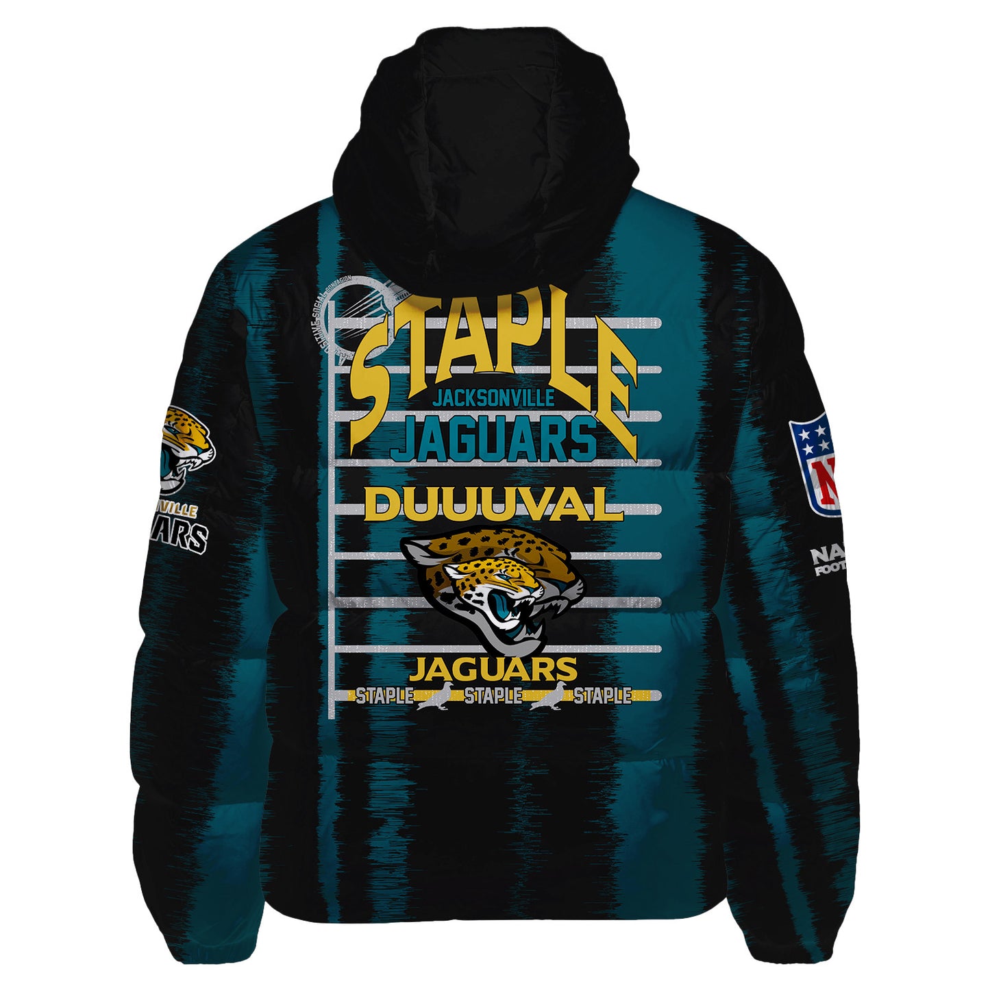 Jacksonville Jaguars CozyCloud Down Jacket AZBTDWJ000286