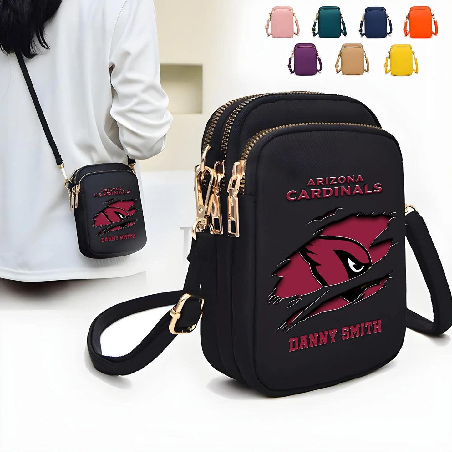 Arizona Cardinals Mini Crossbody Bag for Women New Trending 2025 AZBT2DMCB000001