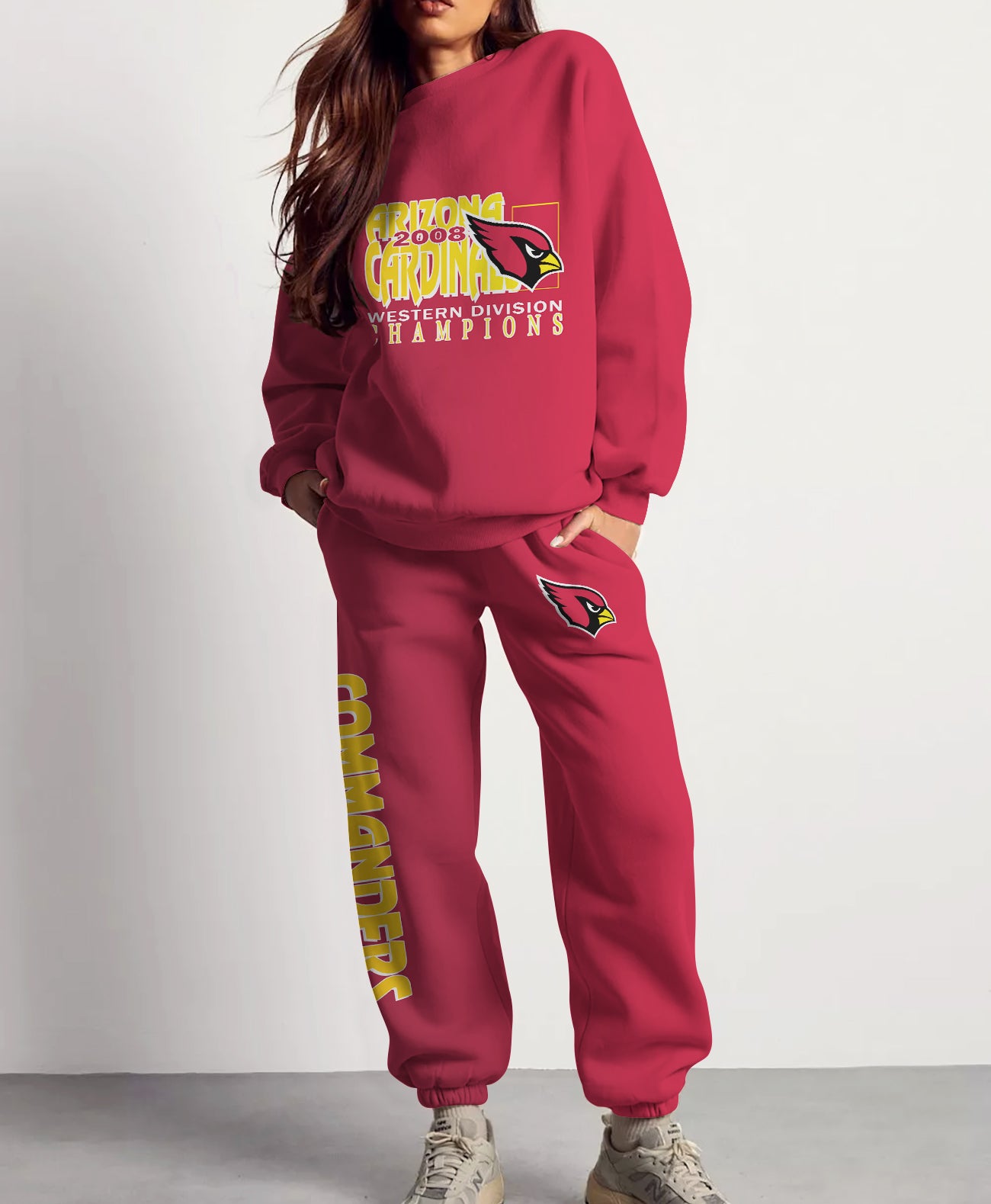 Arizona Cardinals Combo 3D Sweatsuit and Sweatpants Unisex CBSP2