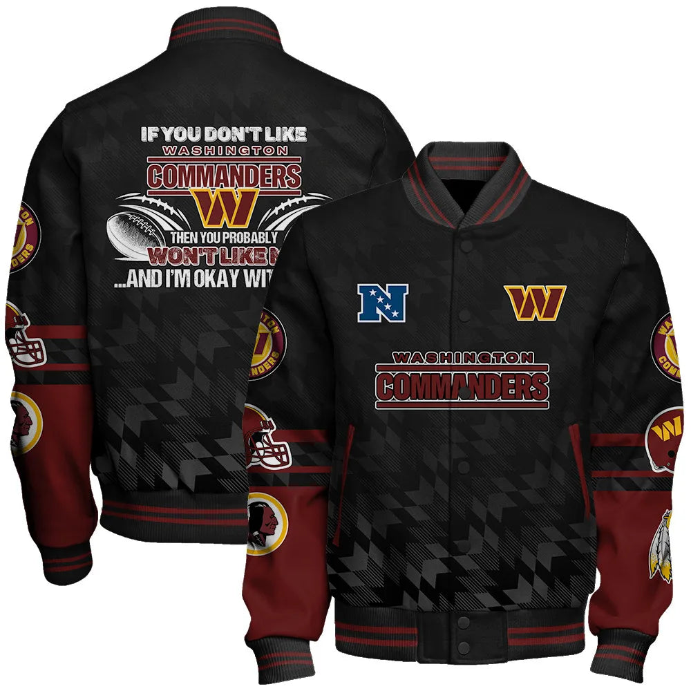 Washington Commanders National Football Conference Unisex Varsity Jacket AZDDVJK000033