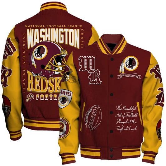Washington Redskins National Football Conference Unisex Varsity Jacket AZDDVJK000035