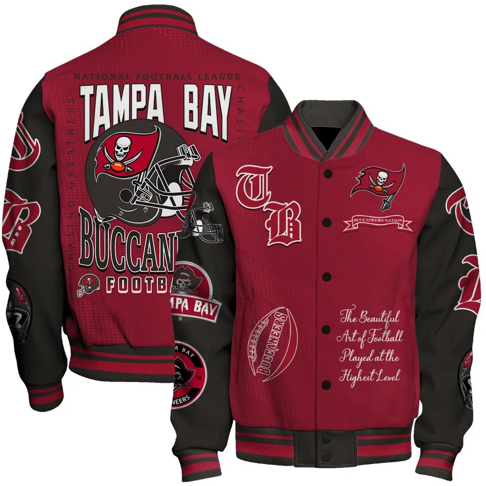 Tampa Bay Buccaneers National Football Conference Unisex Varsity Jacket AZDDVJK000031