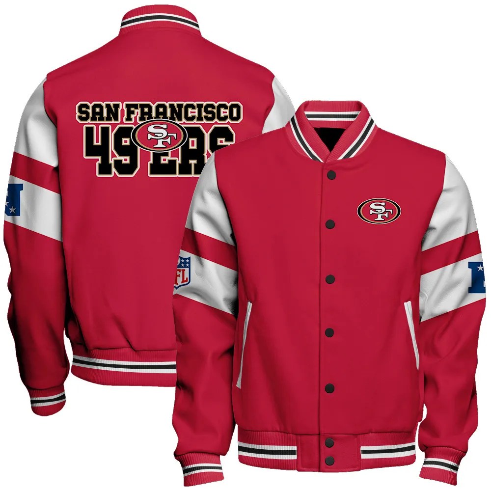 San Francisco 49ers National Football Conference Unisex Varsity Jacket AZDDVJK000024