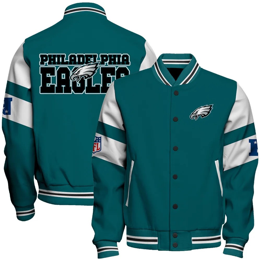 Philadelphia Eagles National Football Conference Unisex Varsity Jacket AZDDVJK000021