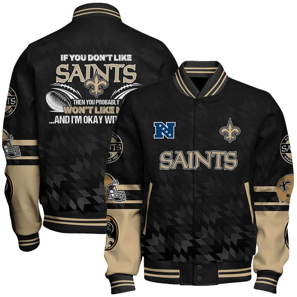 New Orleans Saints National Football Conference Unisex Varsity Jacket AZDDVJK000017