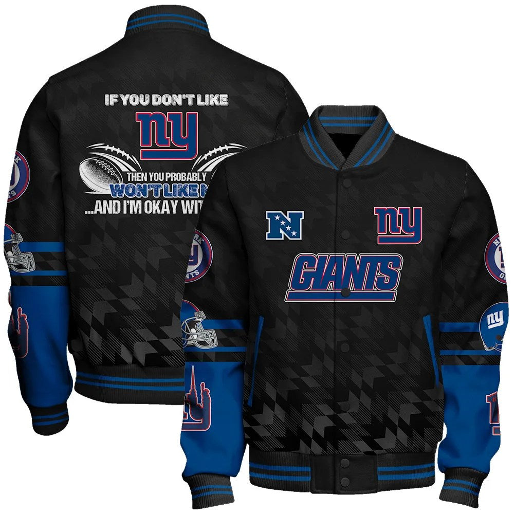 New York Giants National Football Conference Unisex Varsity Jacket AZDDVJK000019