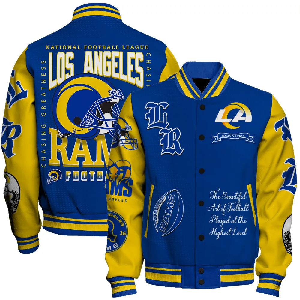 Los Angeles Rams National Football Conference Unisex Varsity Jacket AZDDVJK000013