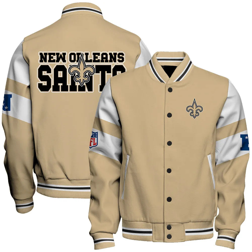 New Orleans Saints National Football Conference Unisex Varsity Jacket AZDDVJK000016