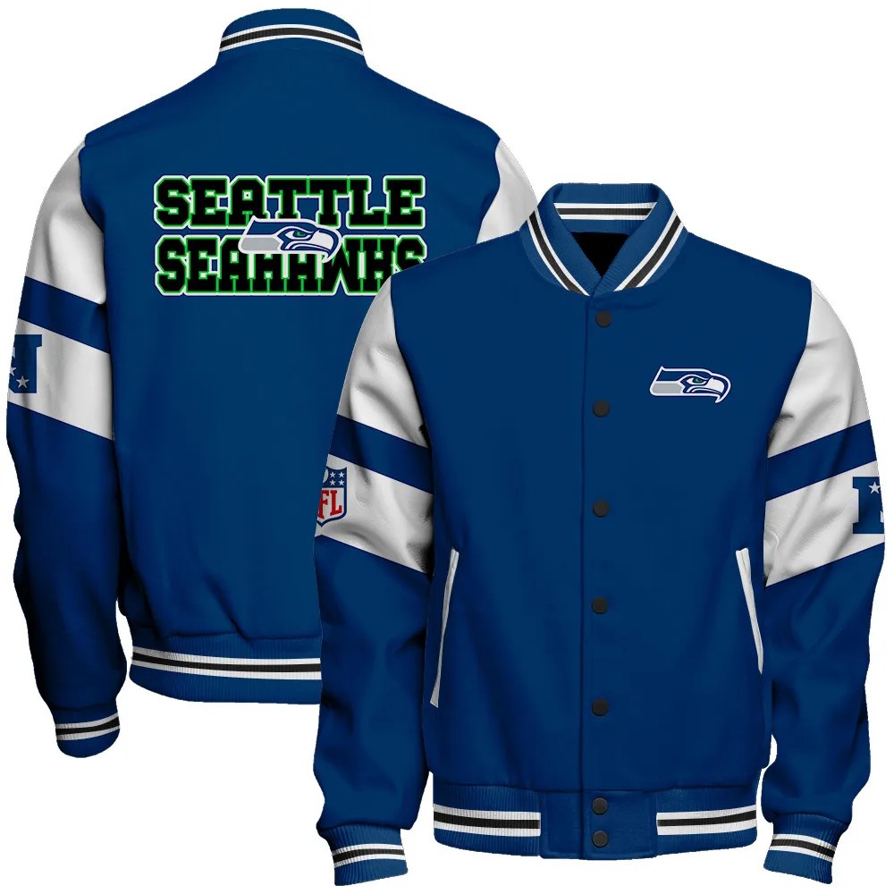 Seattle Seahawks National Football Conference Unisex Varsity Jacket AZDDVJK000027