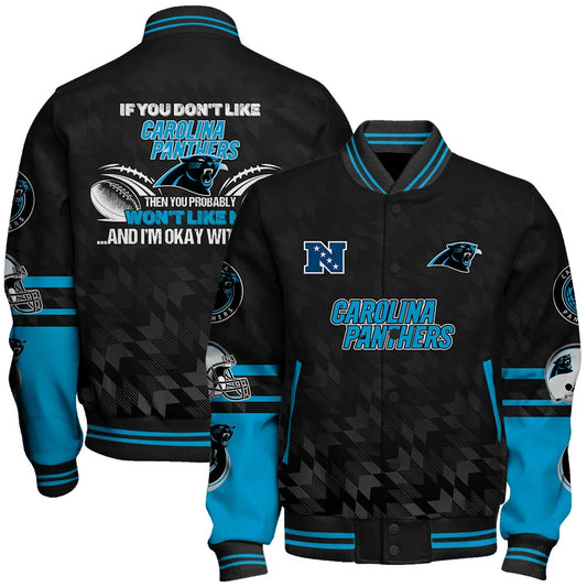 Carolina Panthers National Football Conference Unisex Varsity Jacket AZDDVJK000004